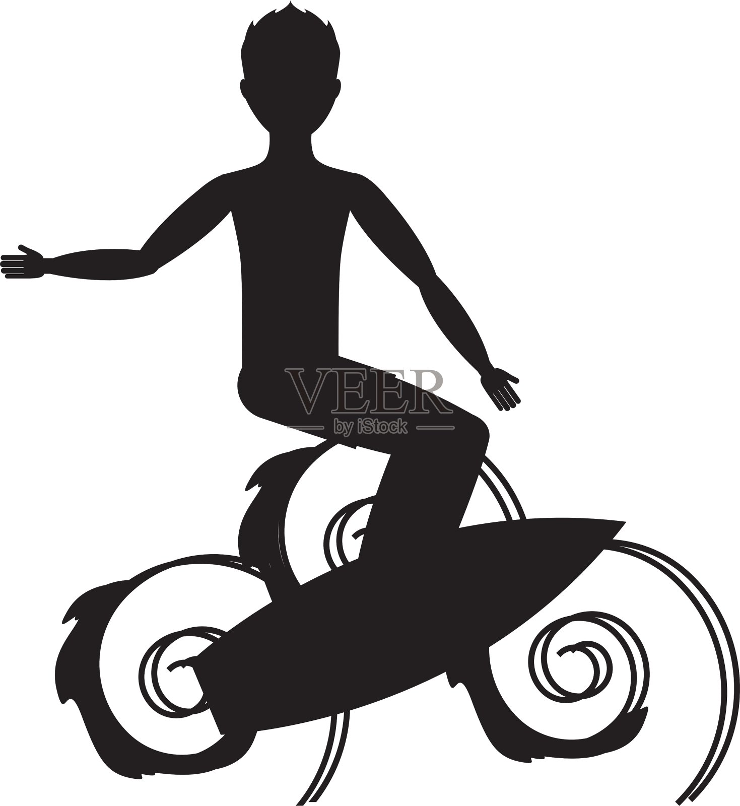 冲浪极限运动设计元素图片