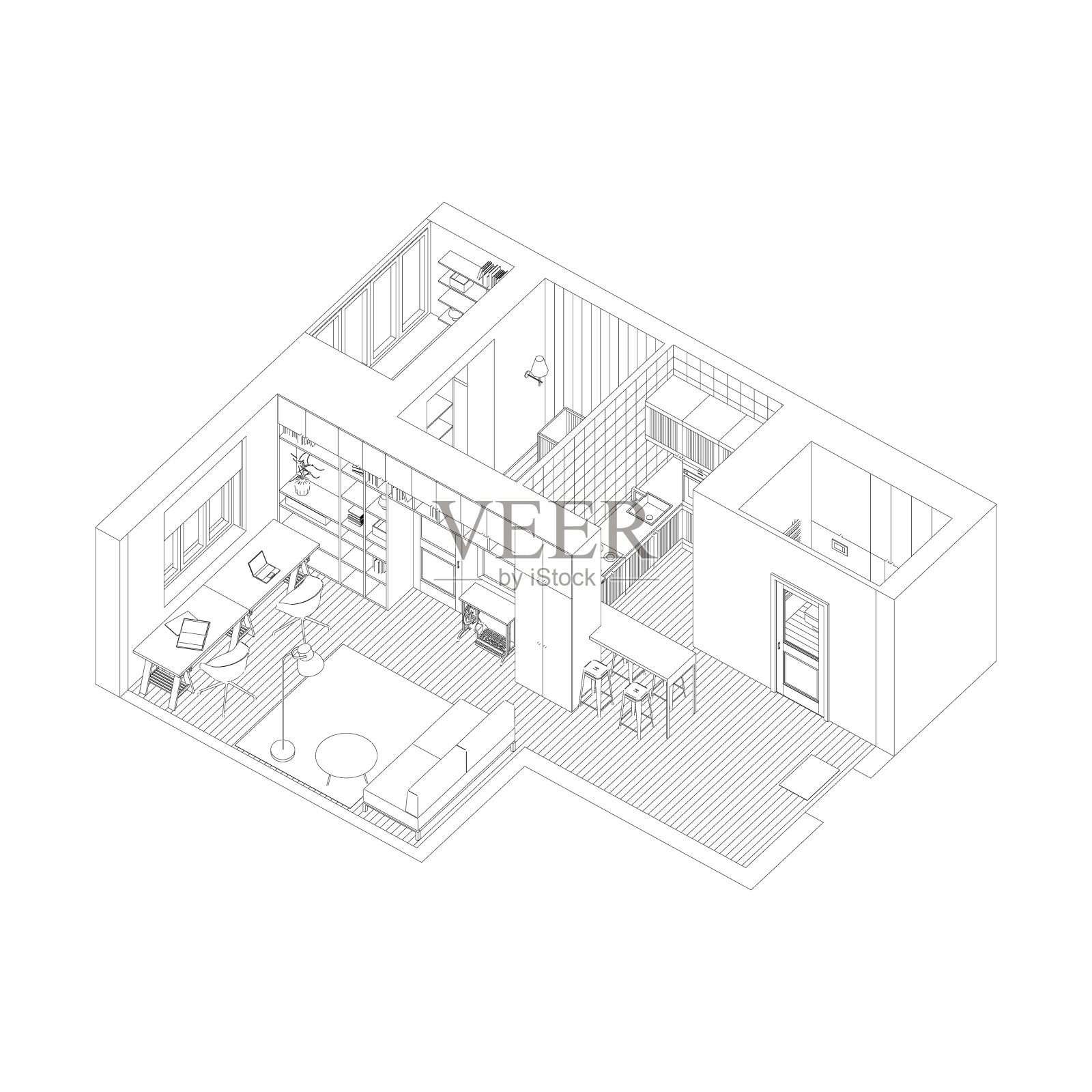 公寓内饰图设计元素图片
