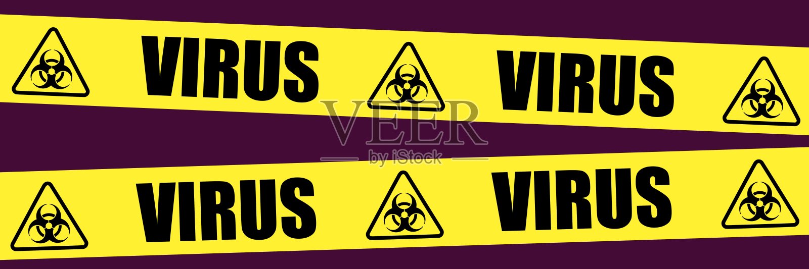 病毒的危险横幅插画图片素材
