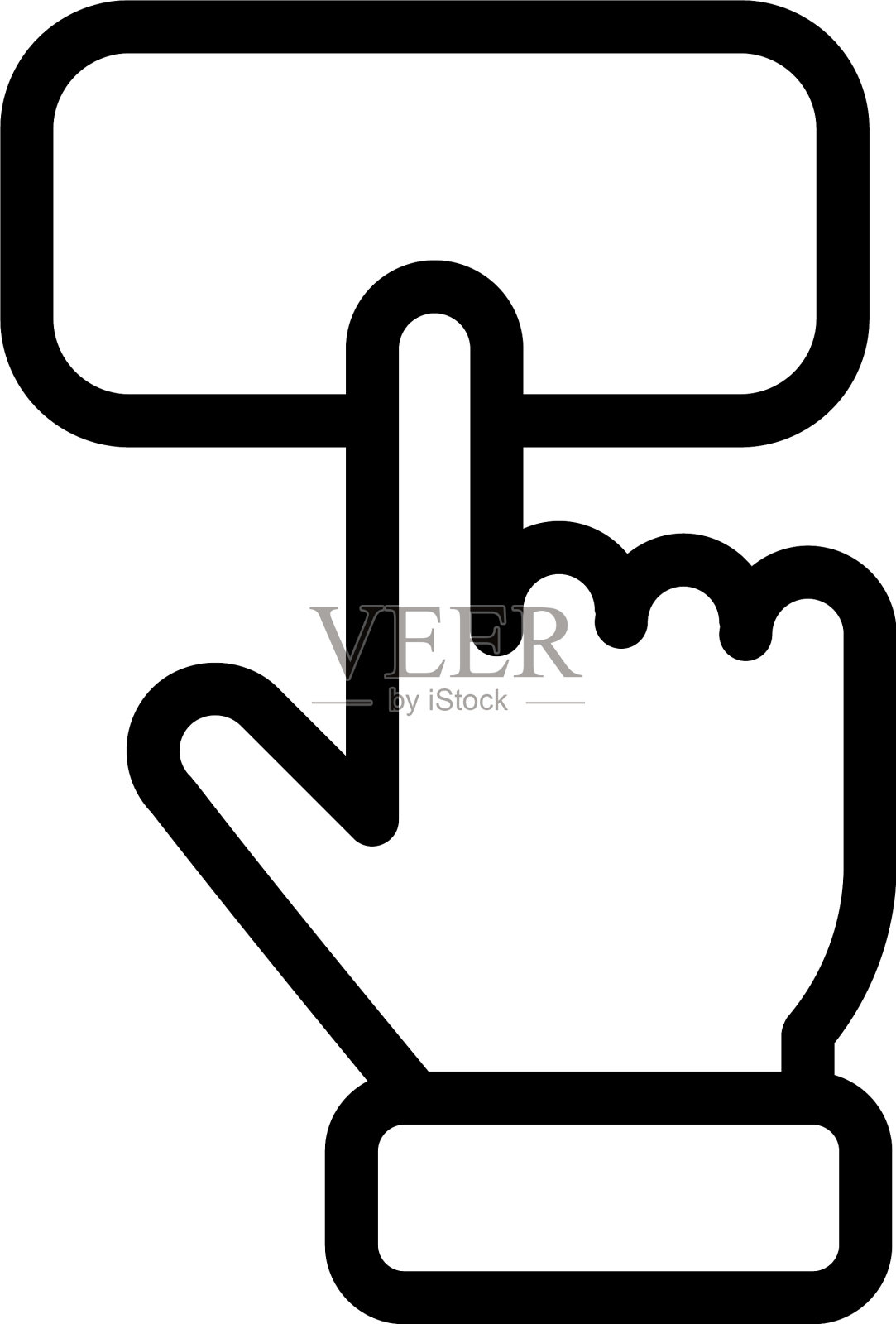 手指触碰图标素材