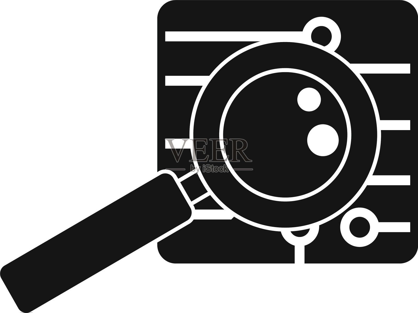 放大玻璃ai图标简约风格图标素材