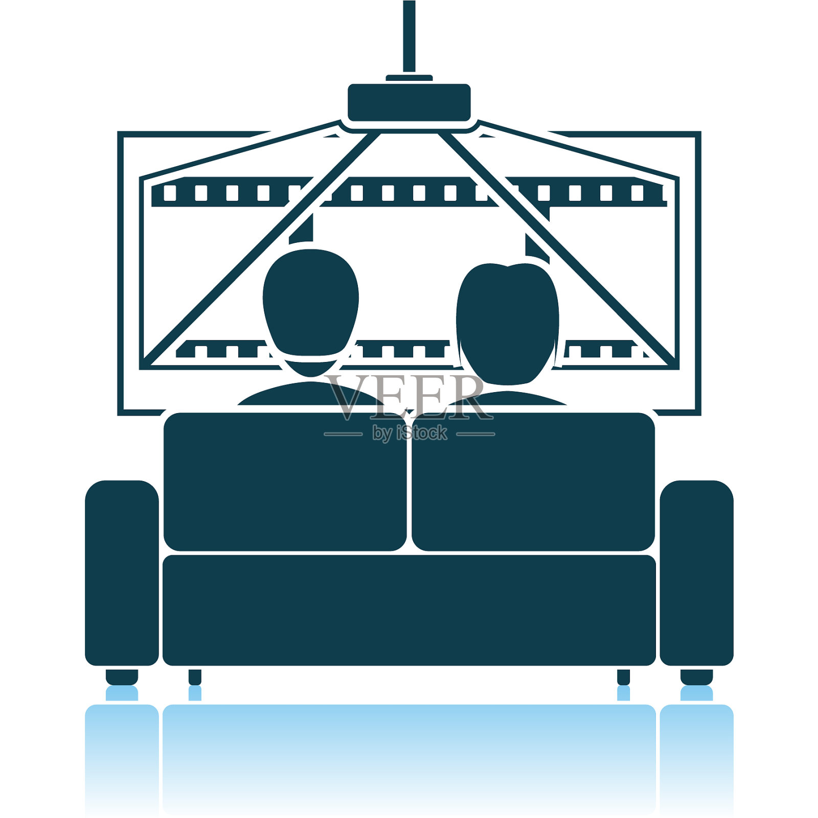 电影院的沙发图标设计元素图片