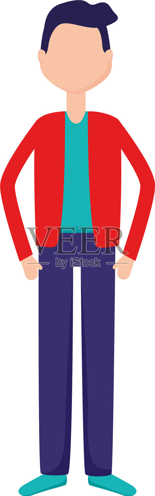 人性格的男性设计元素图片