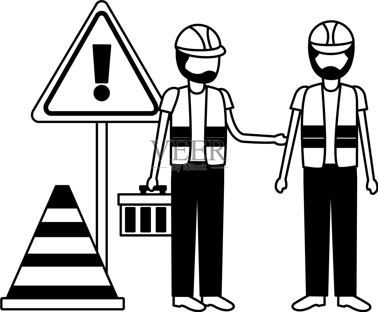 工人施工设备设计元素图片