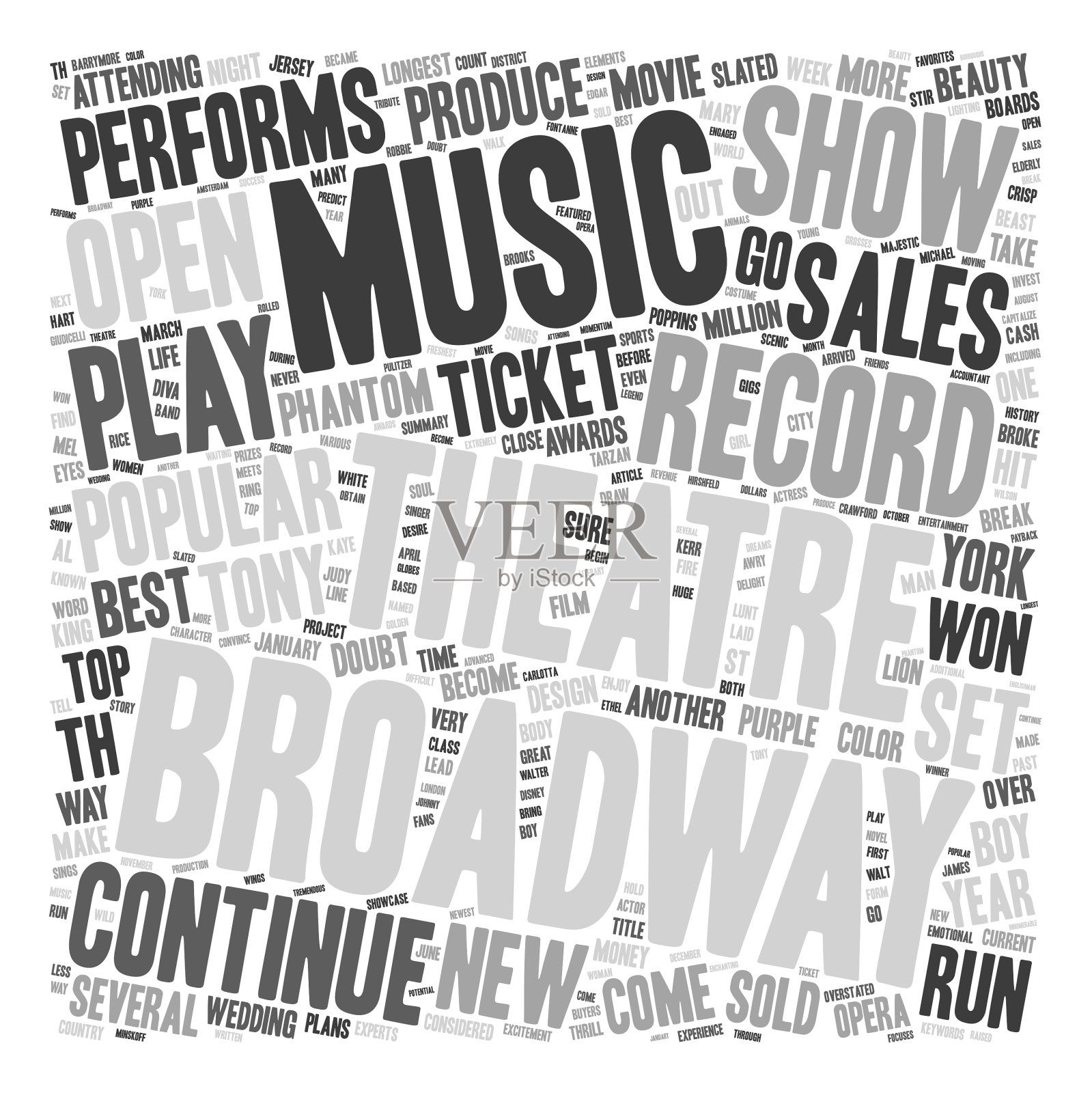 百老汇在2006年创下记录设计元素图片