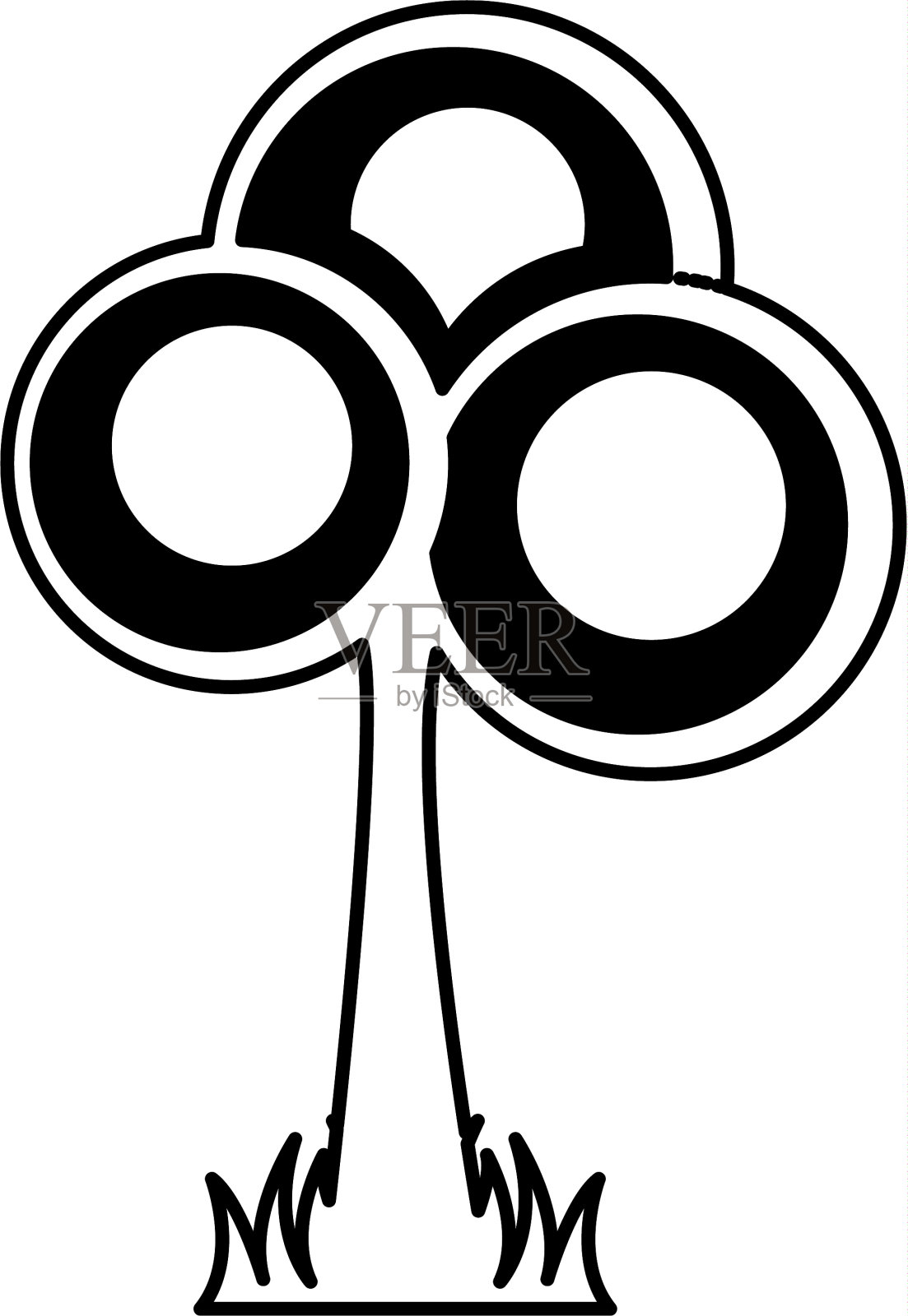 树木植物生态标志设计元素图片