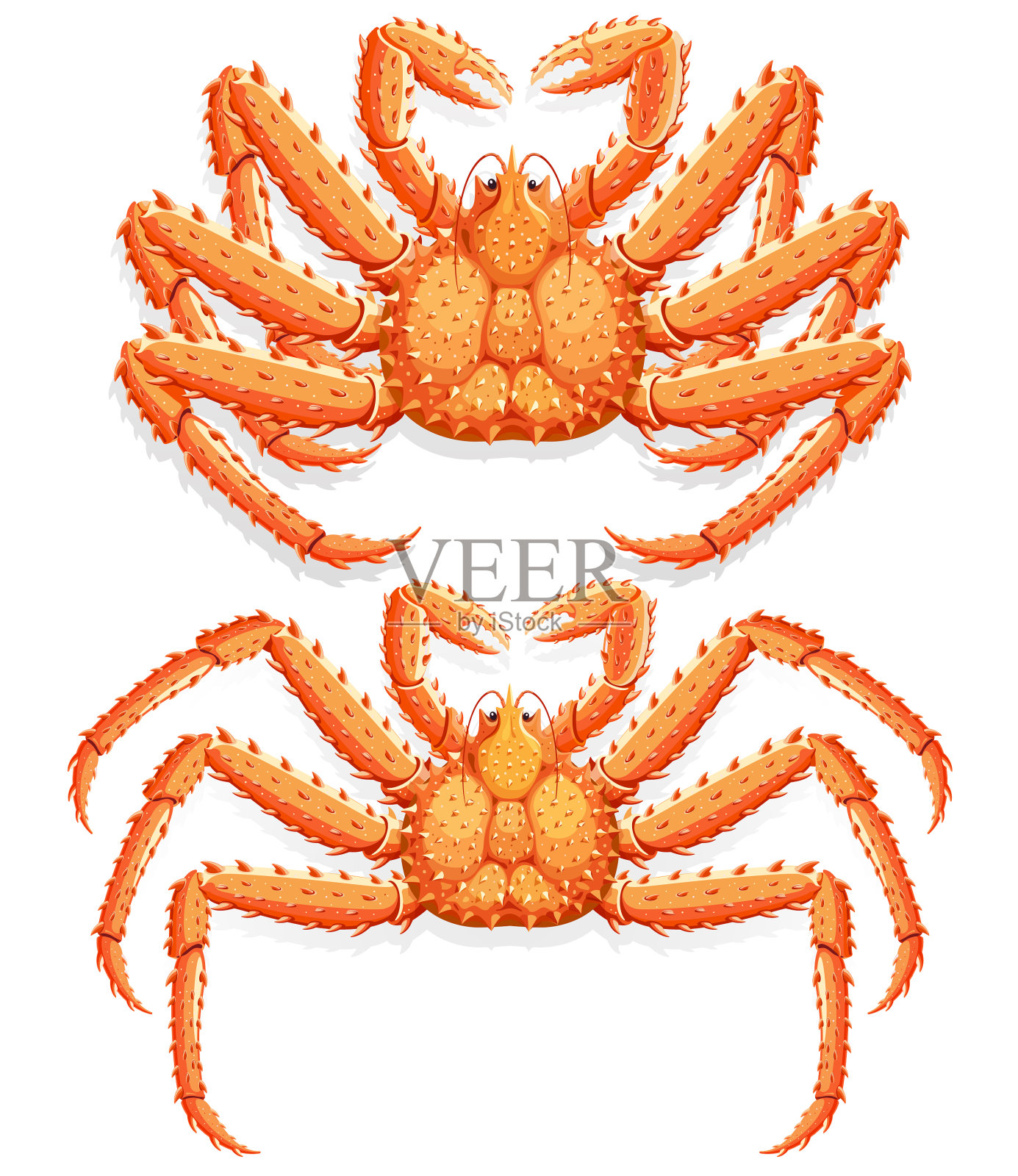 阿拉斯加帝王蟹设计元素图片