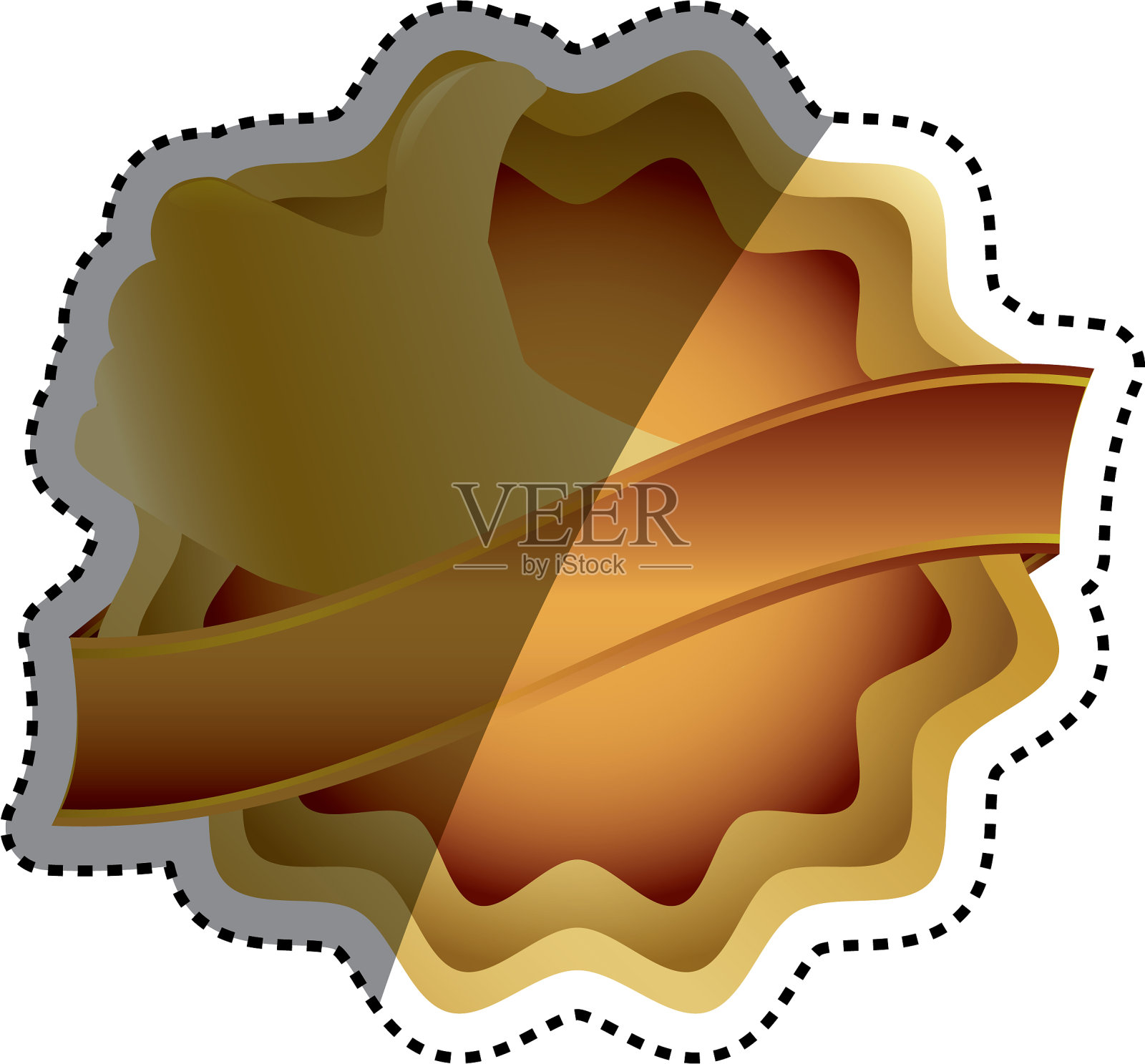 空的邮票标签设计元素图片