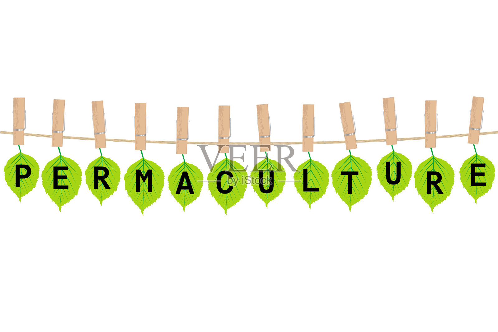 永续栽培的概念设计元素图片