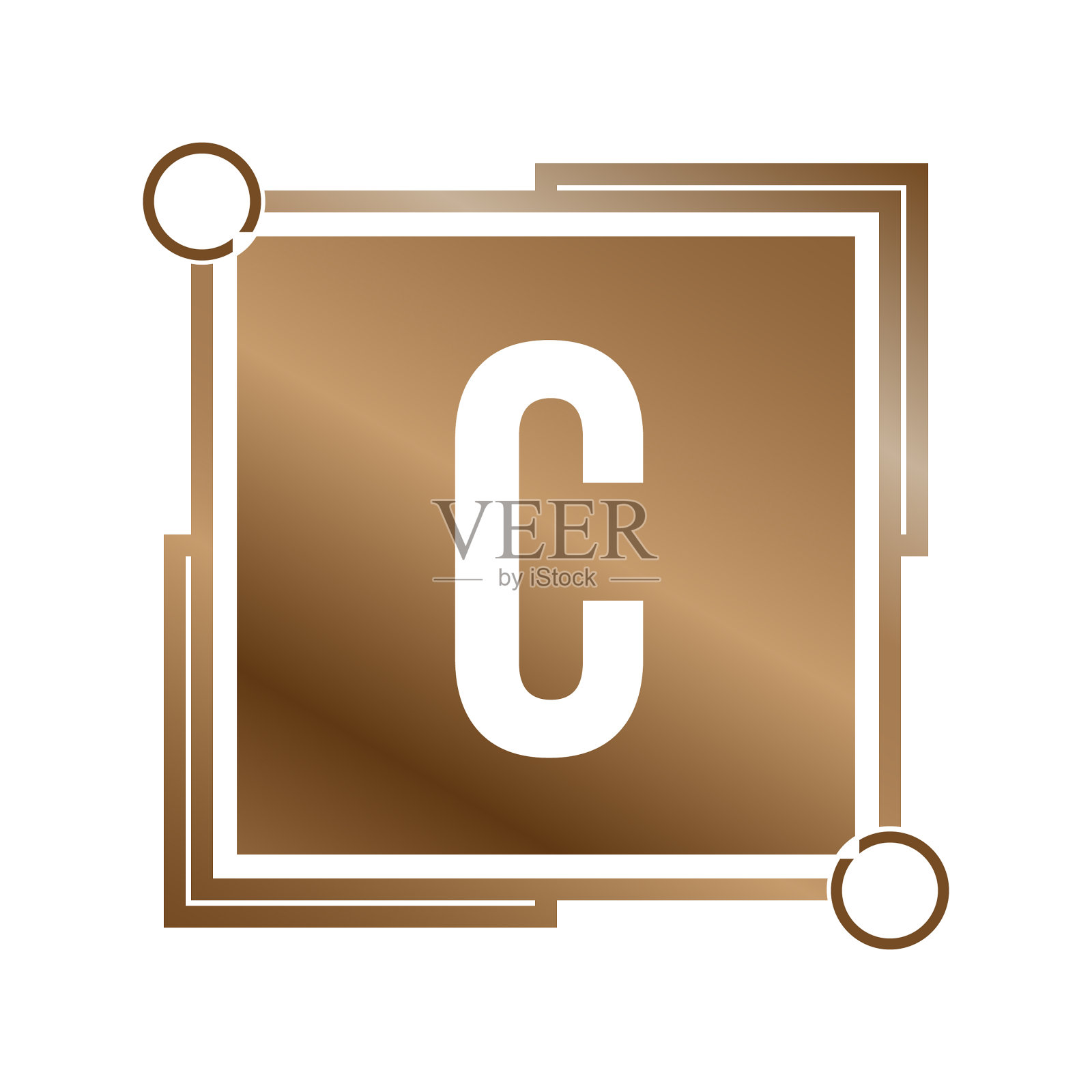 首字母c标志模板设计图标素材