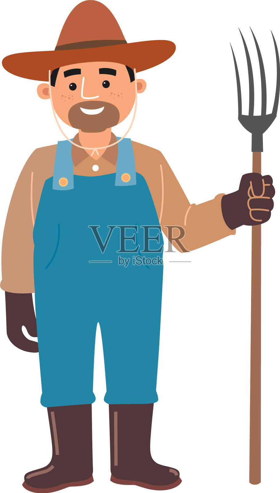 园丁们捧着花盆站着设计元素图片