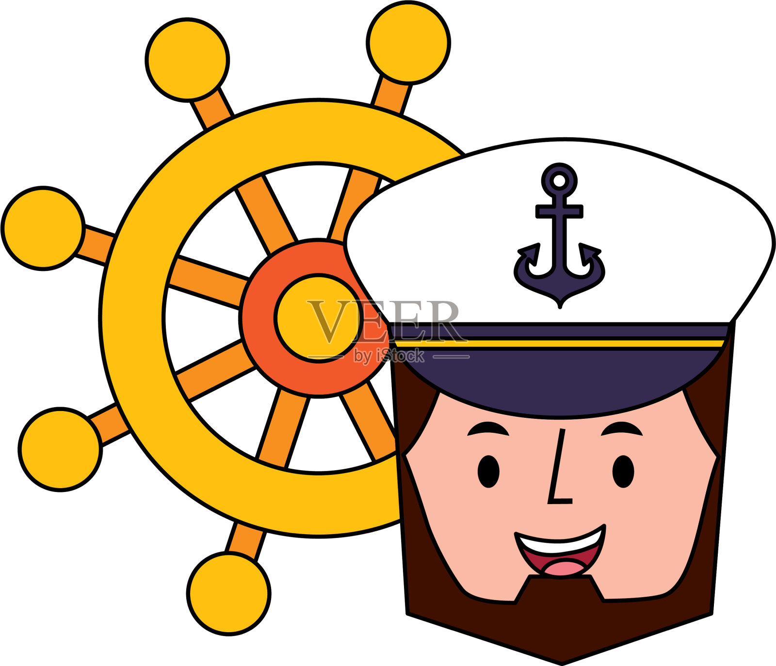 戴帽子的人物设计元素图片