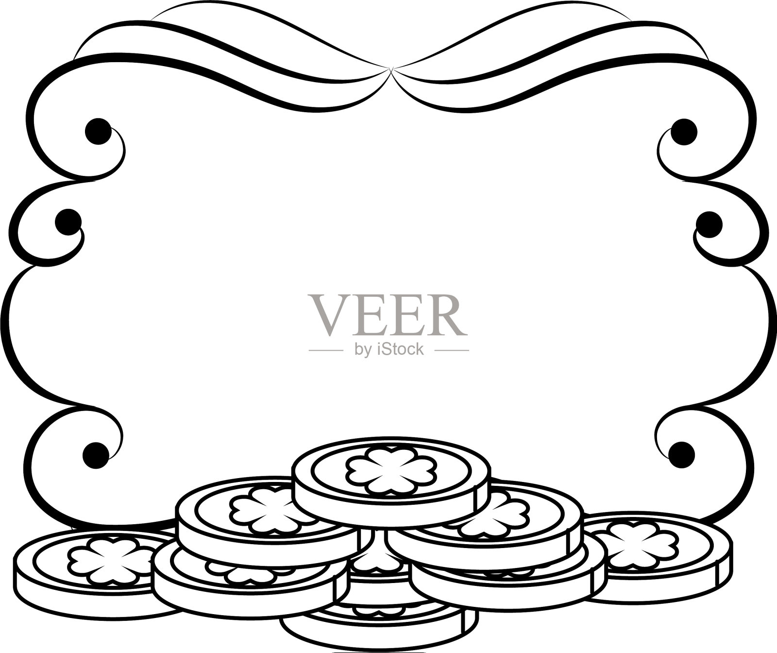 圣帕特里克节漫画设计元素图片