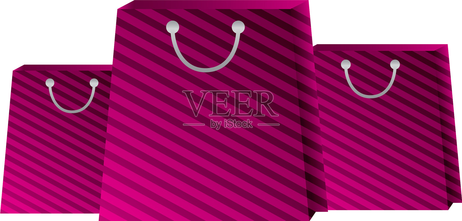 白色背景的纸袋设计元素图片