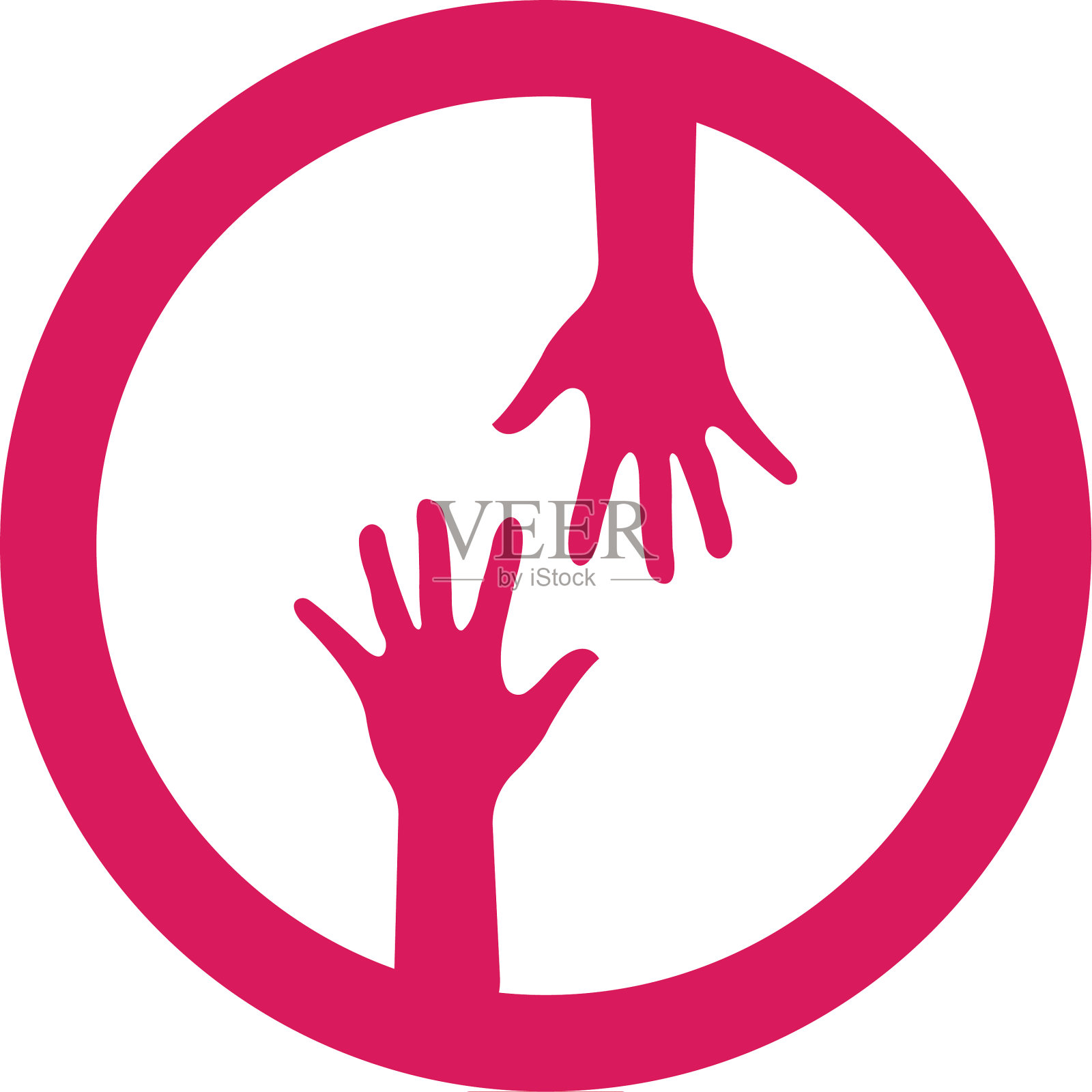 手护理标志模板图标设计元素图片