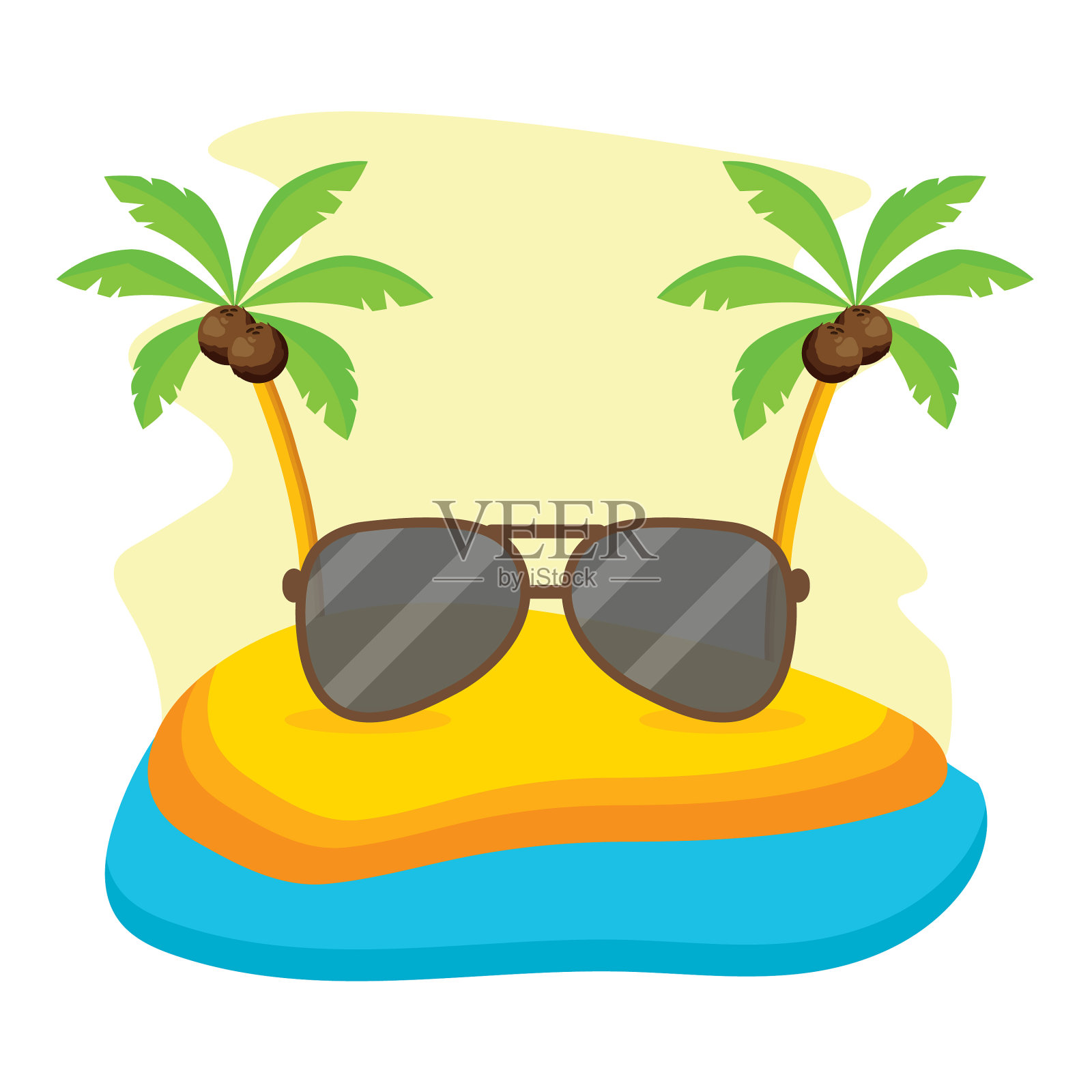 夏天的节日设计元素图片