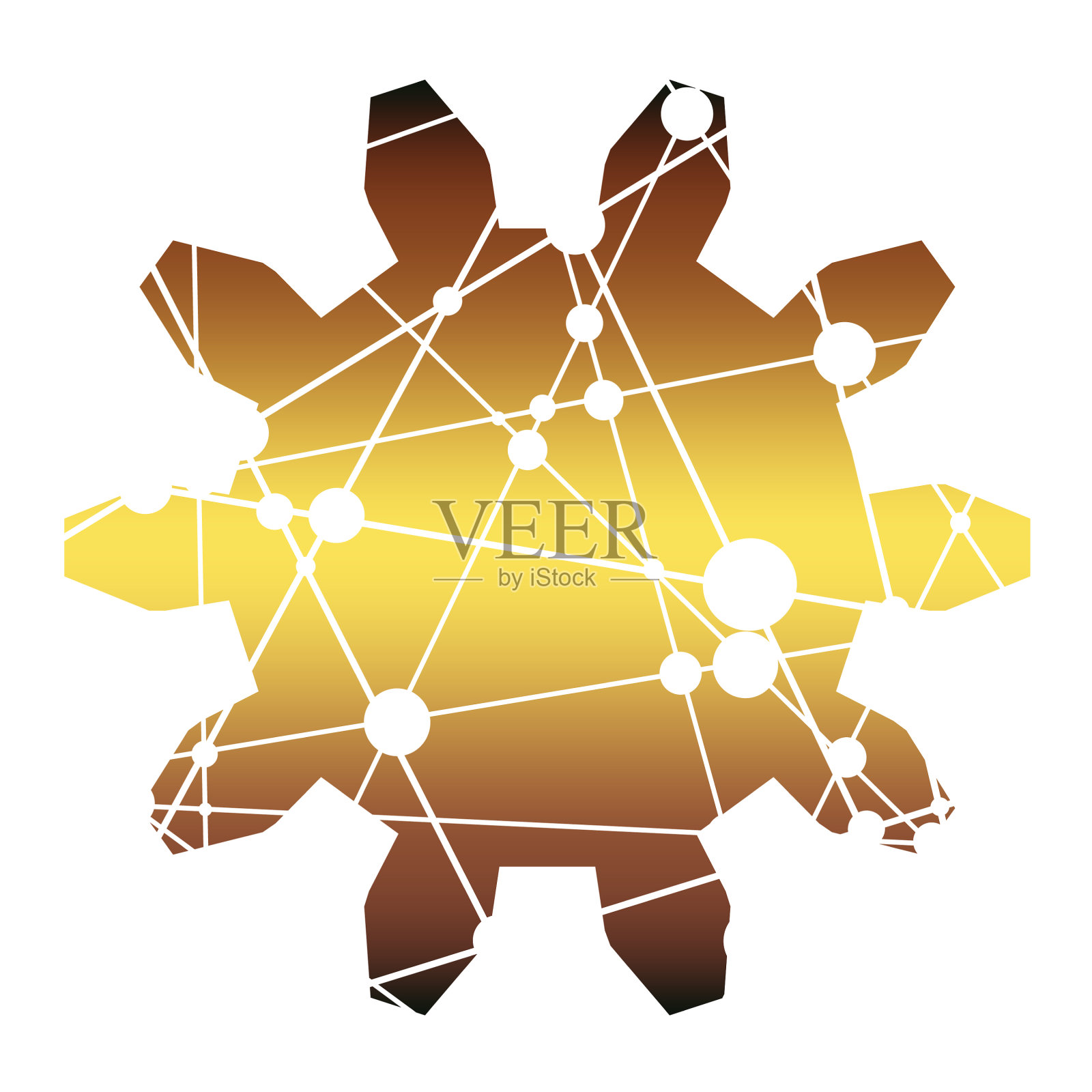 低聚齿轮概念设计元素图片