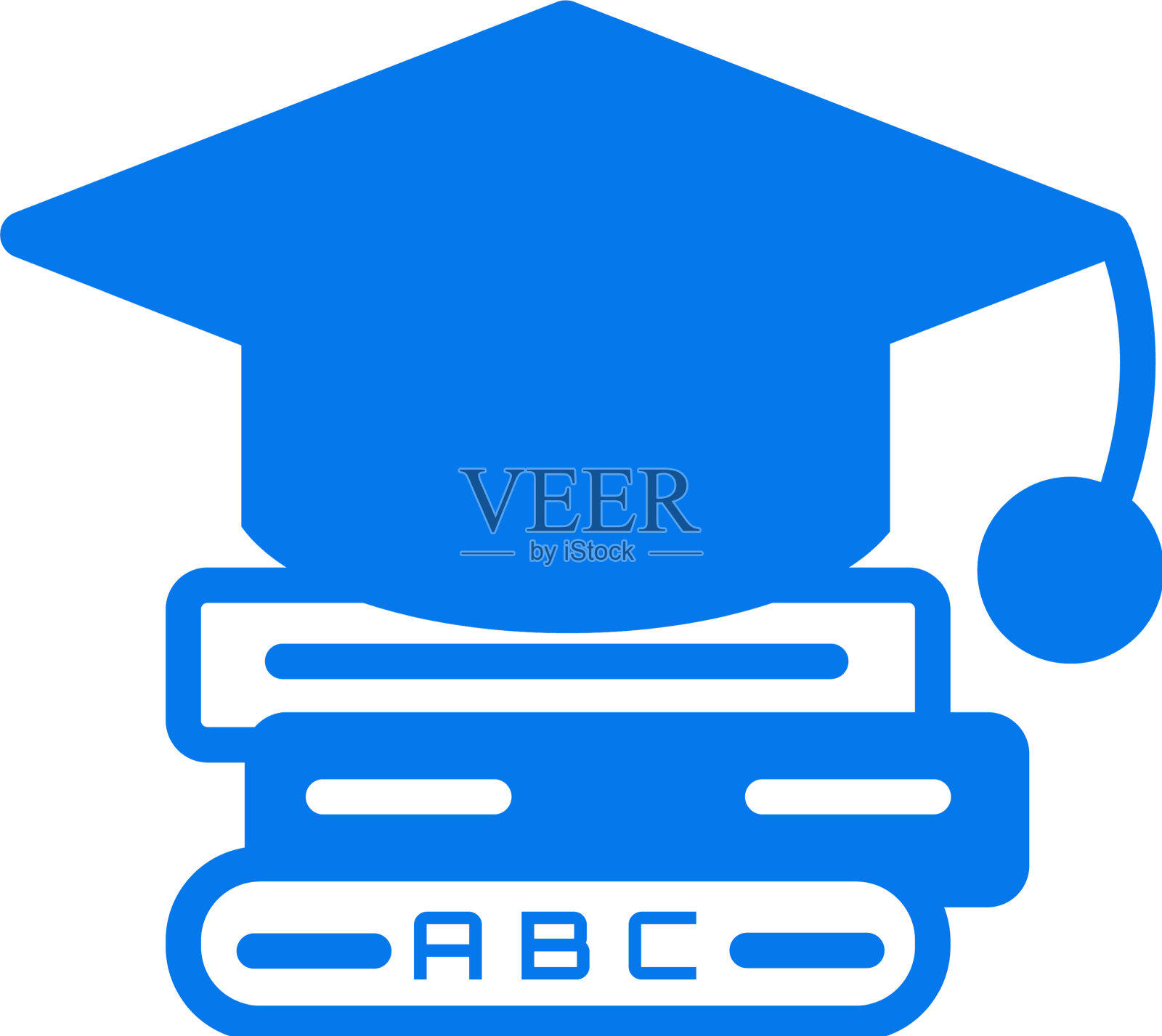 学习图标-三书带教育帽图标素材