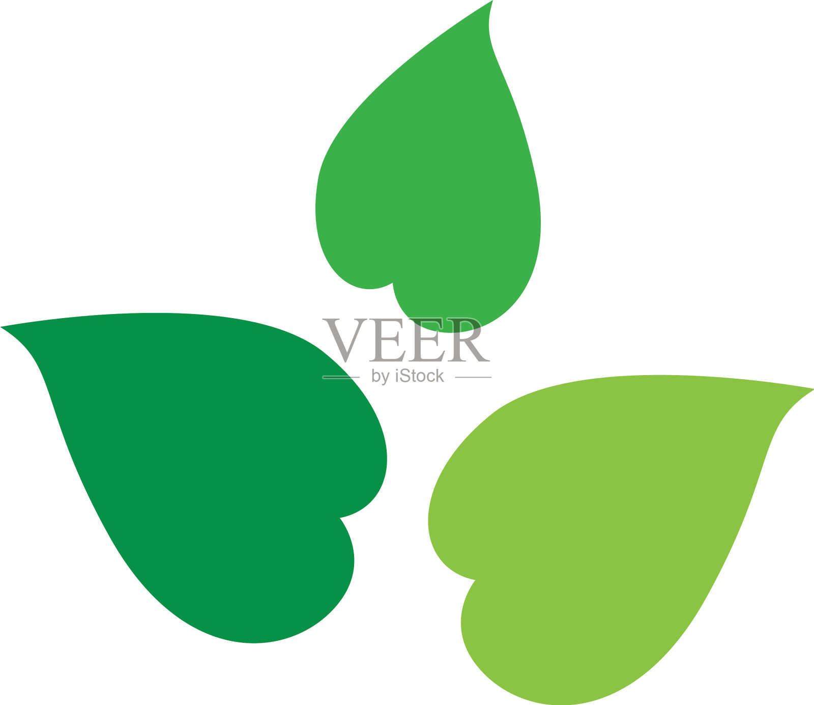 绿叶生态自然元素图标设计元素图片