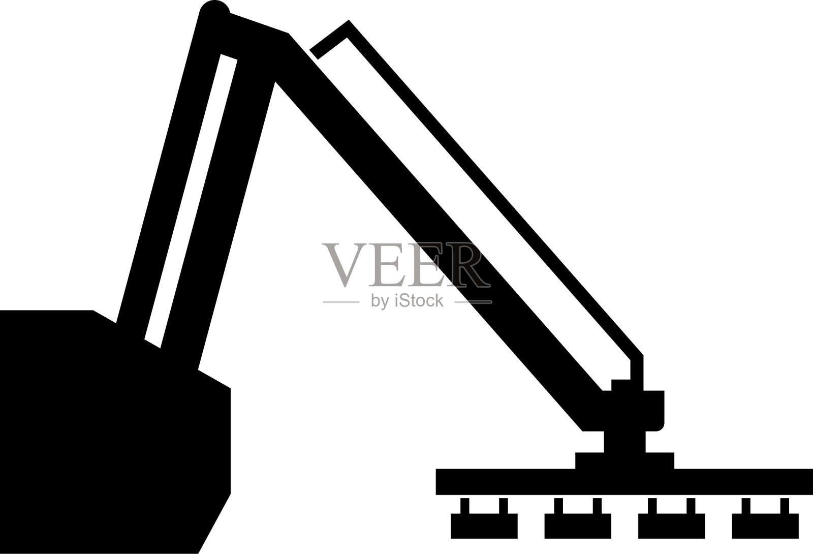 自动机器人堆垛工设计元素图片
