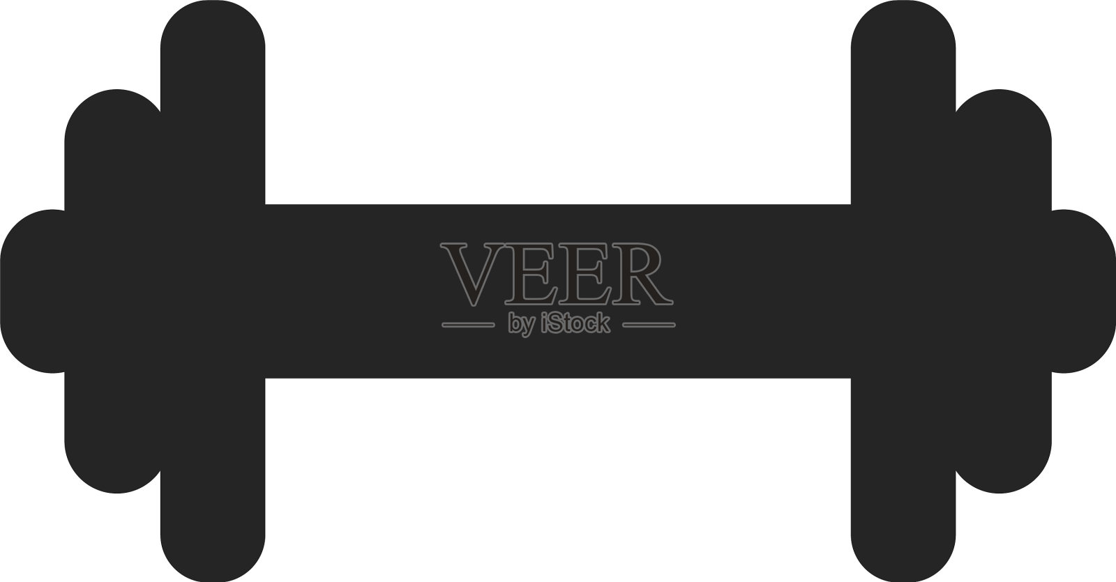 哑铃体育馆图形图标设计模板图标素材