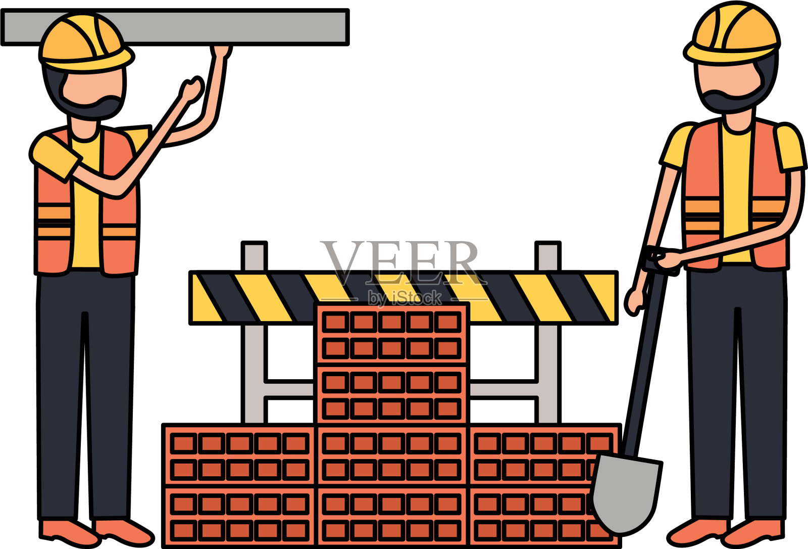 工人施工设备设计元素图片