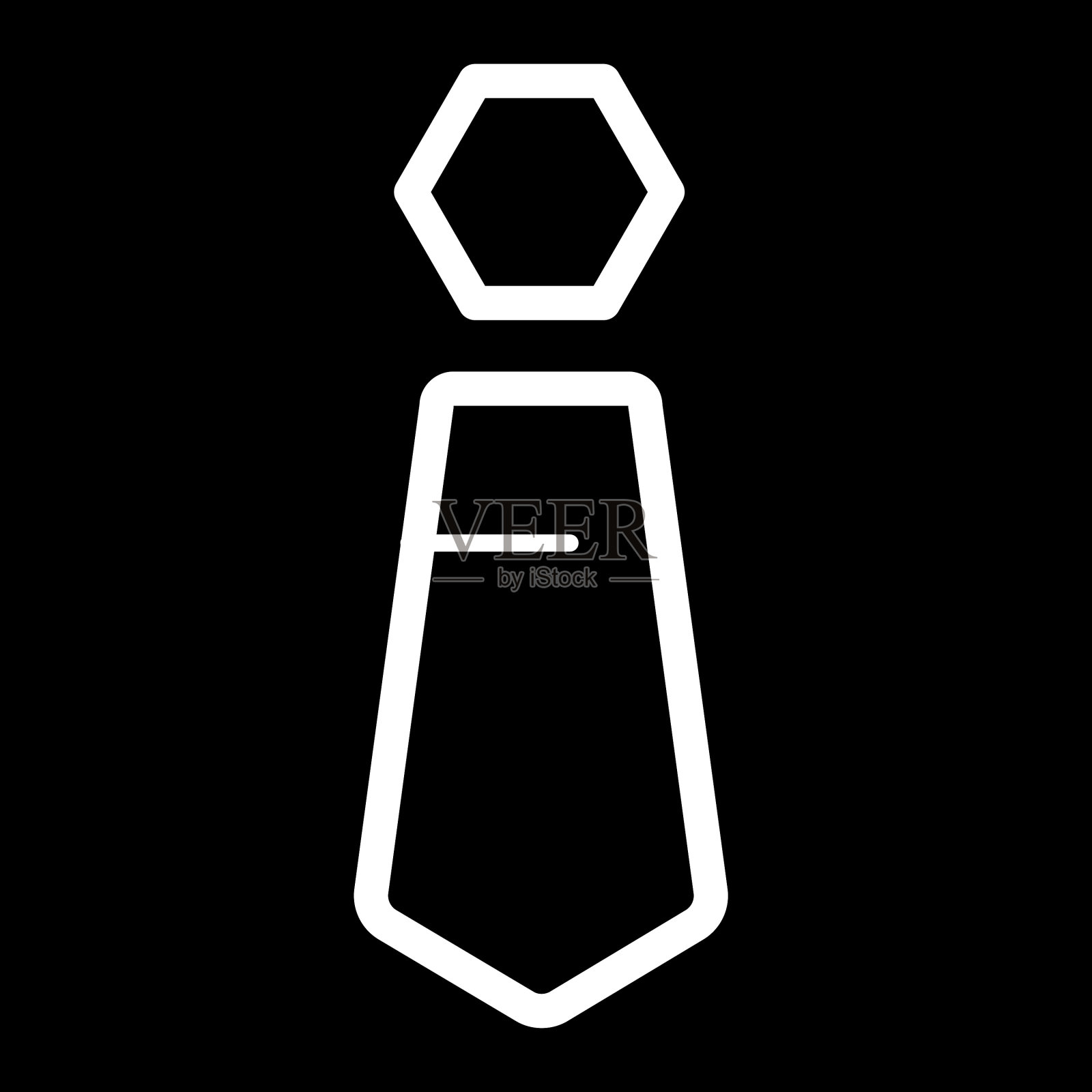 领带图标黑白领带图标素材