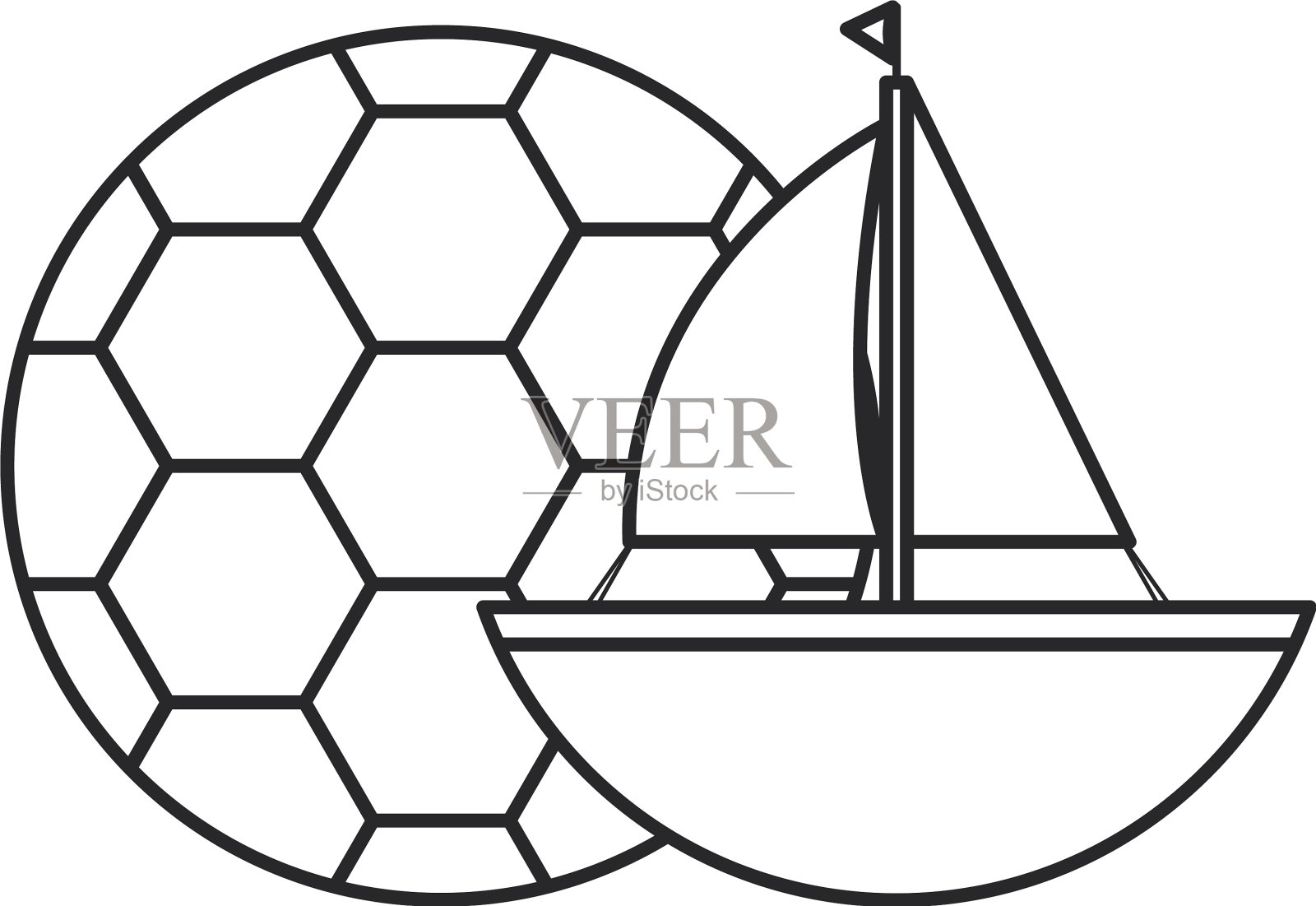 足球气球玩具娱乐设计元素图片