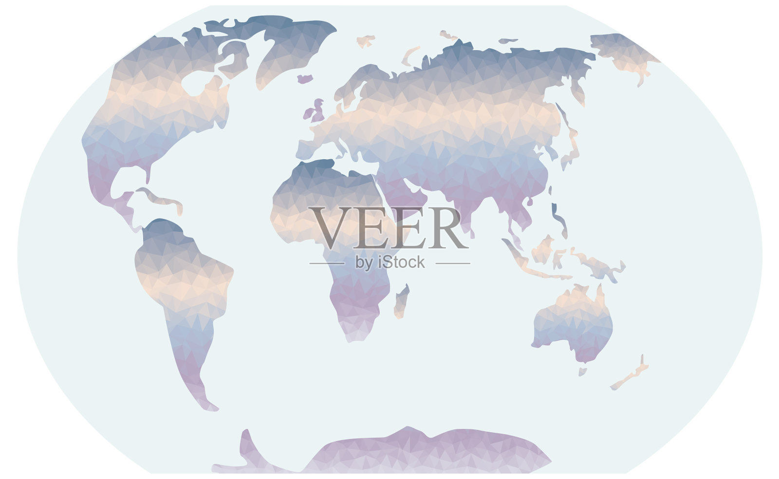 三角形映射梯度插画图片素材