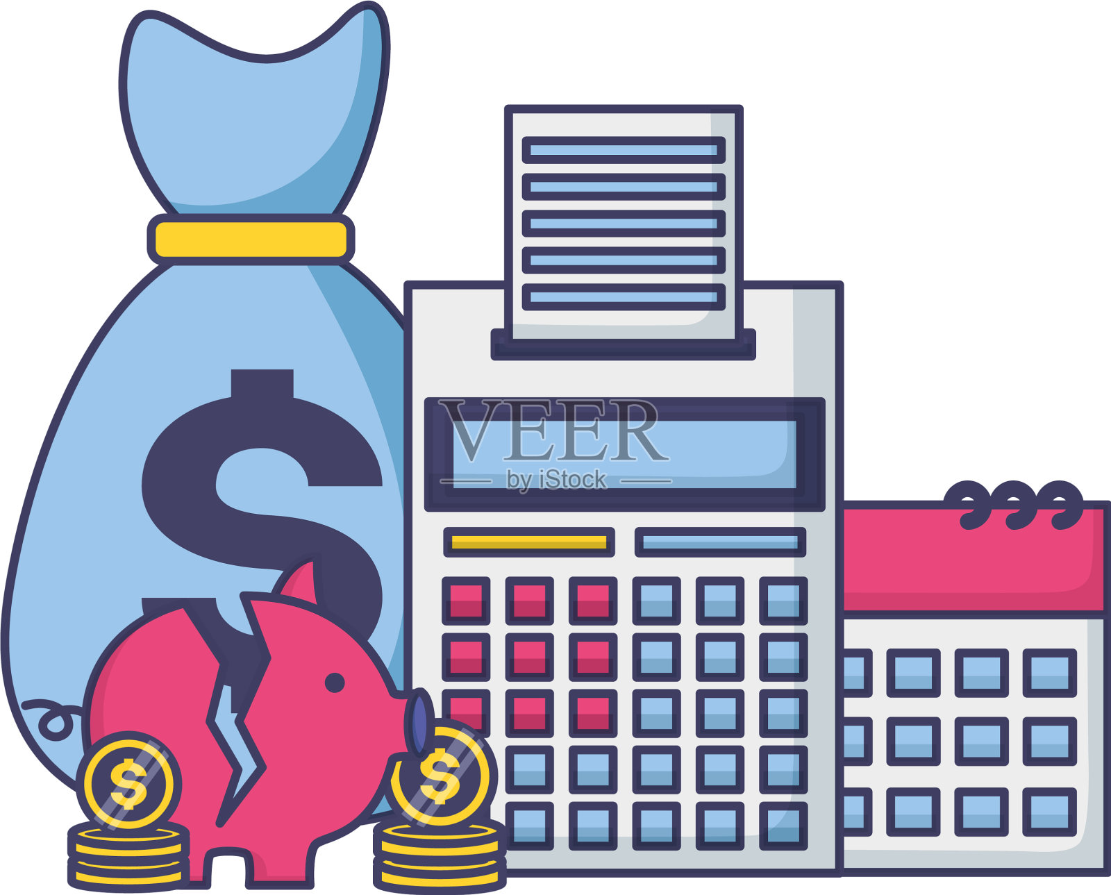 税收的时间付款设计元素图片