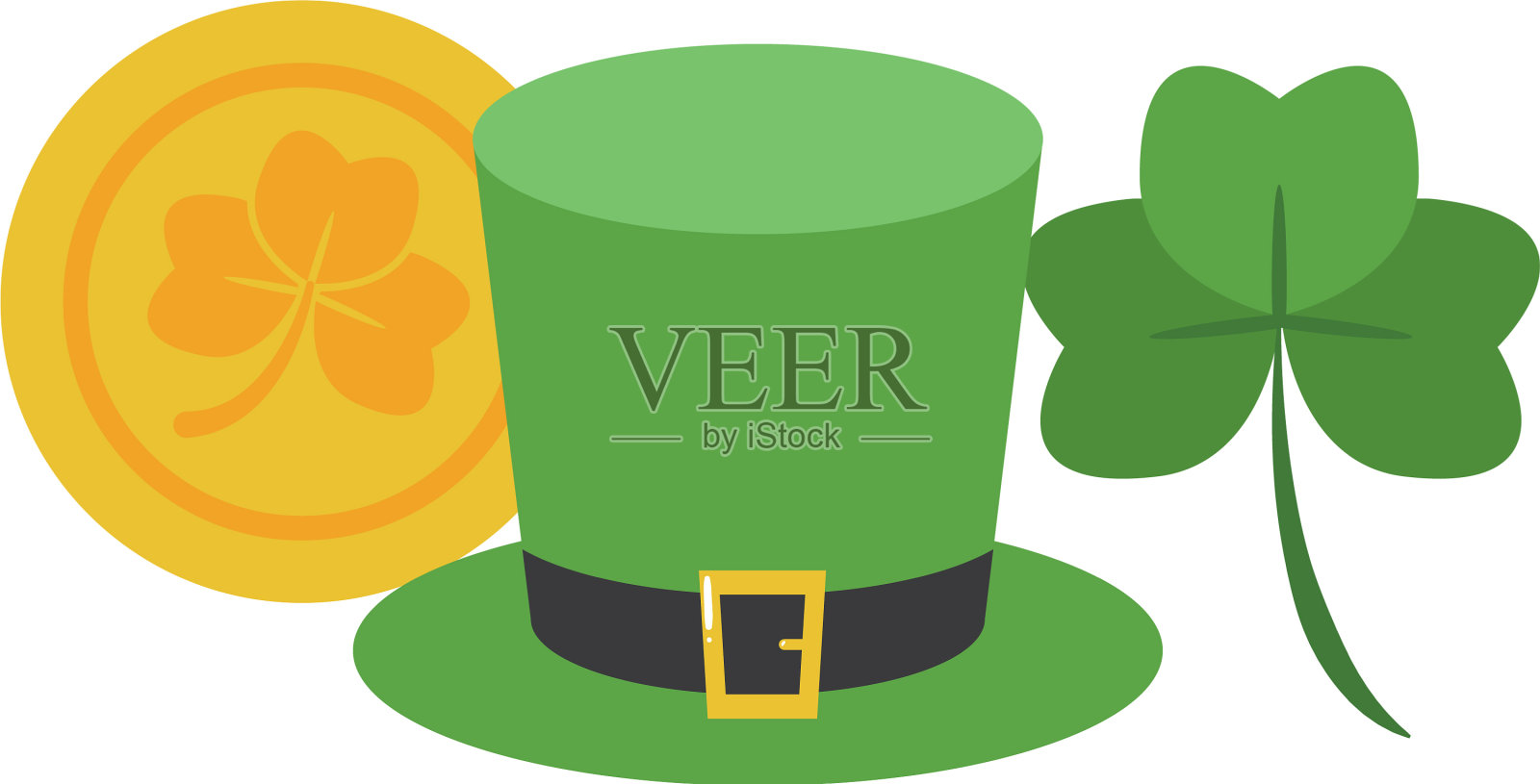 圣帕特里克节快乐设计元素图片