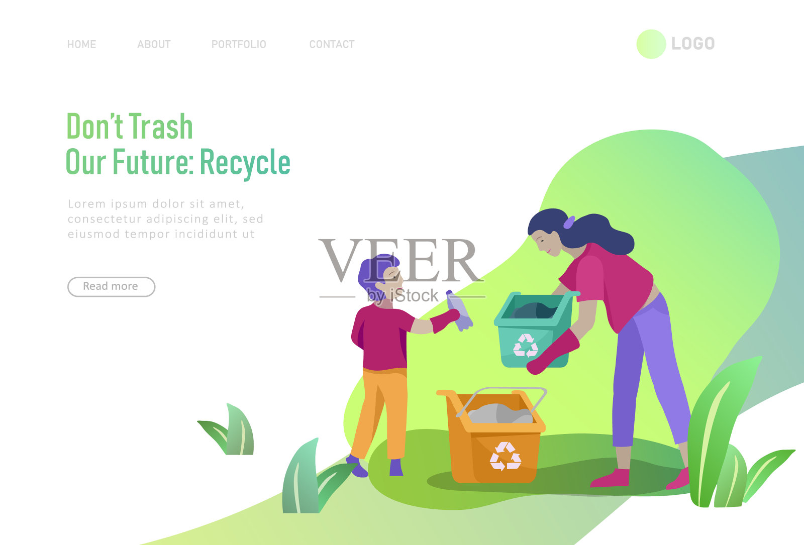 登陆页面模板与人回收排序设计模板素材