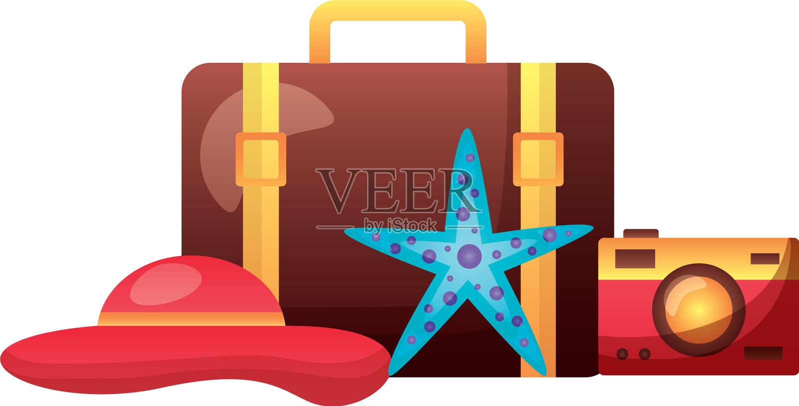 夏天的节日设计元素图片