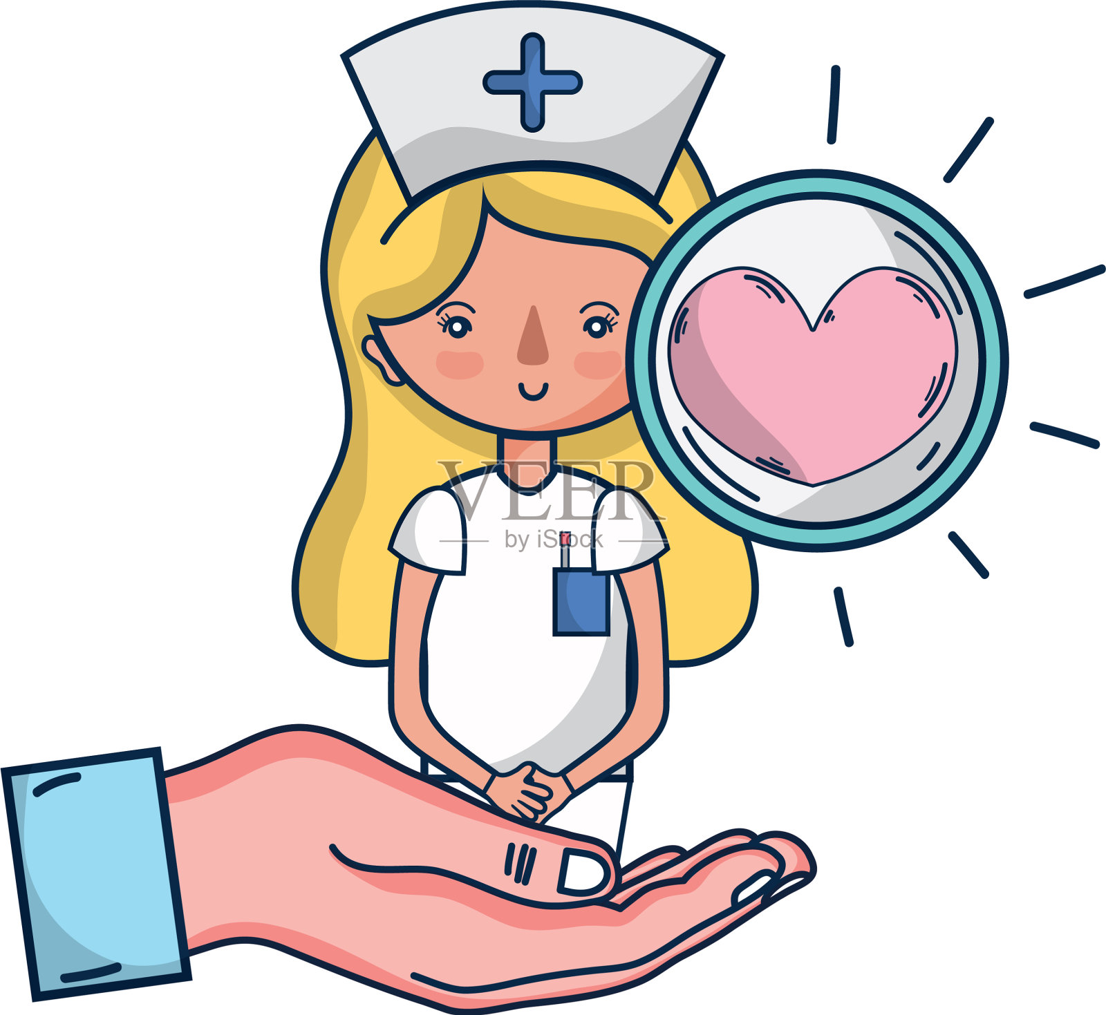 献血运动卡通设计元素图片