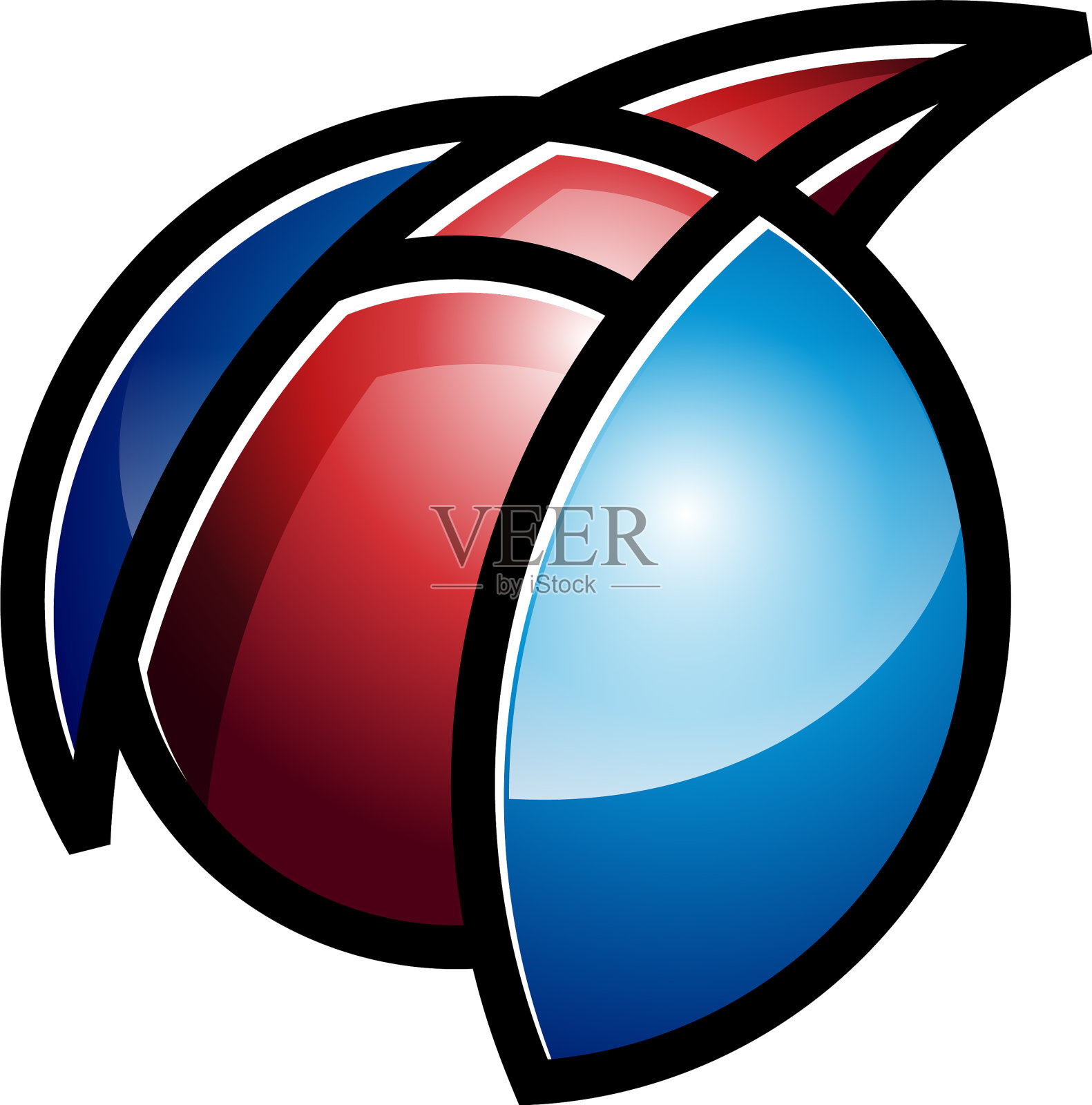 首字母抽象闪亮球标志标志设计元素图片