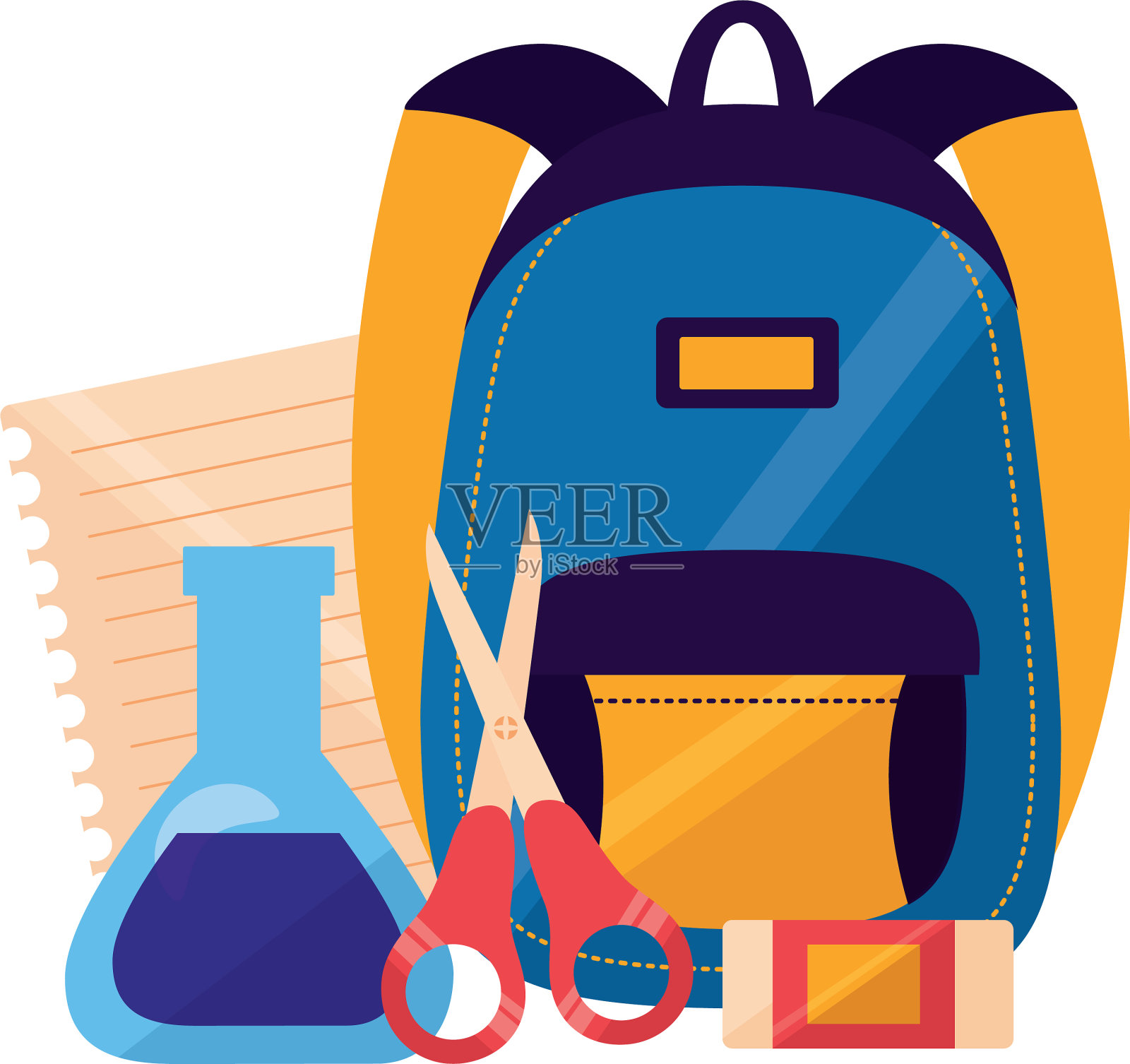 回到学校的平面设计设计元素图片