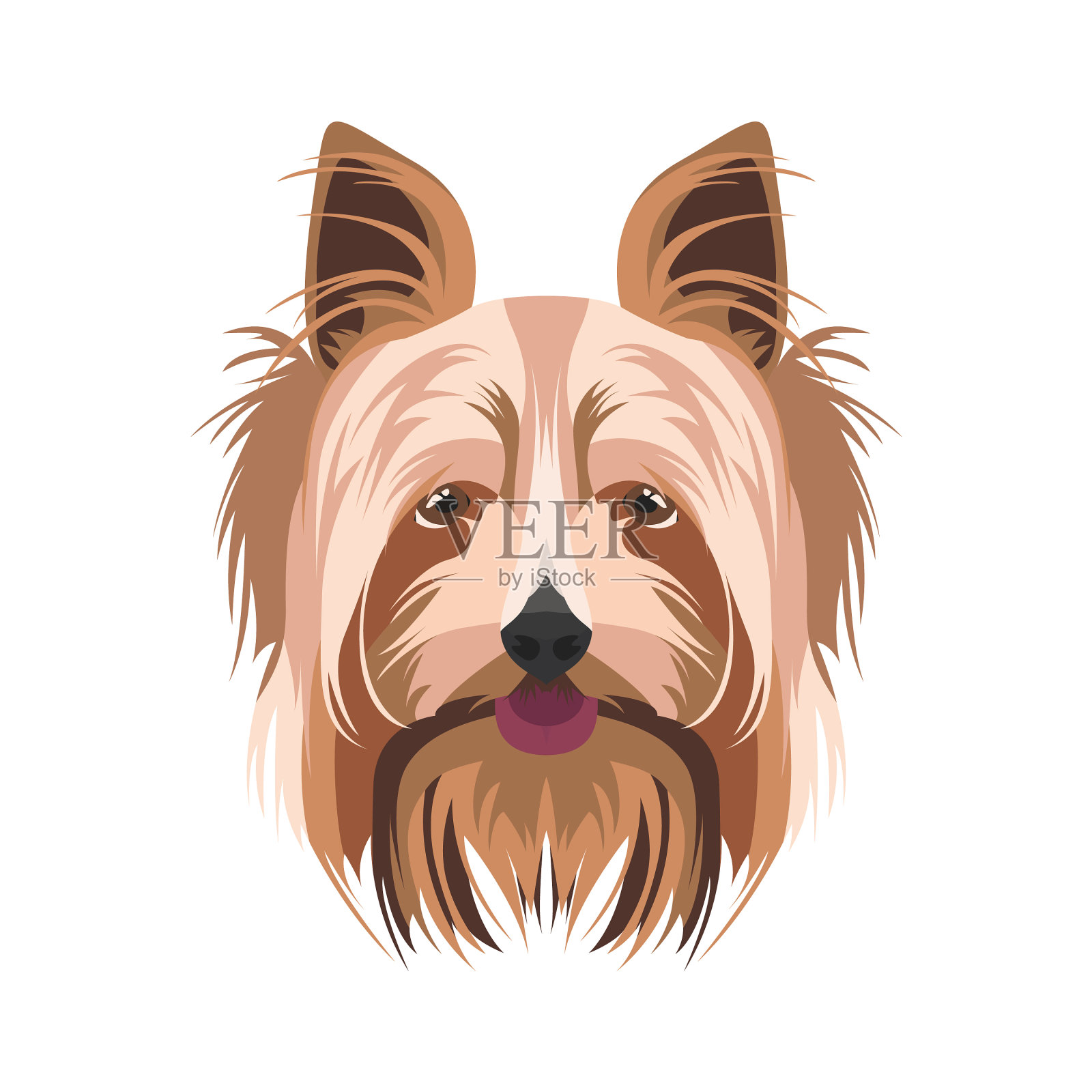 约克郡犬设计元素图片