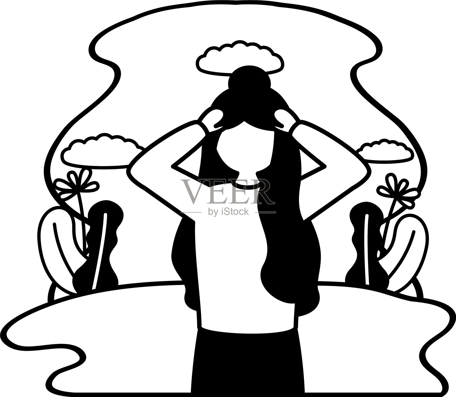 人精神障碍，心理抑郁设计元素图片