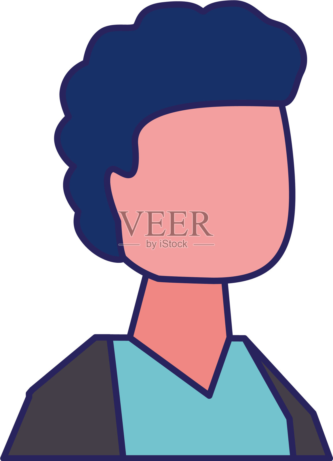 年轻人头像角色设计元素图片