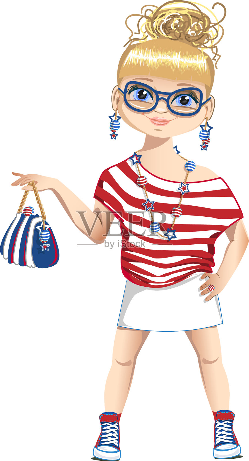 夏日女孩就是时尚设计元素图片