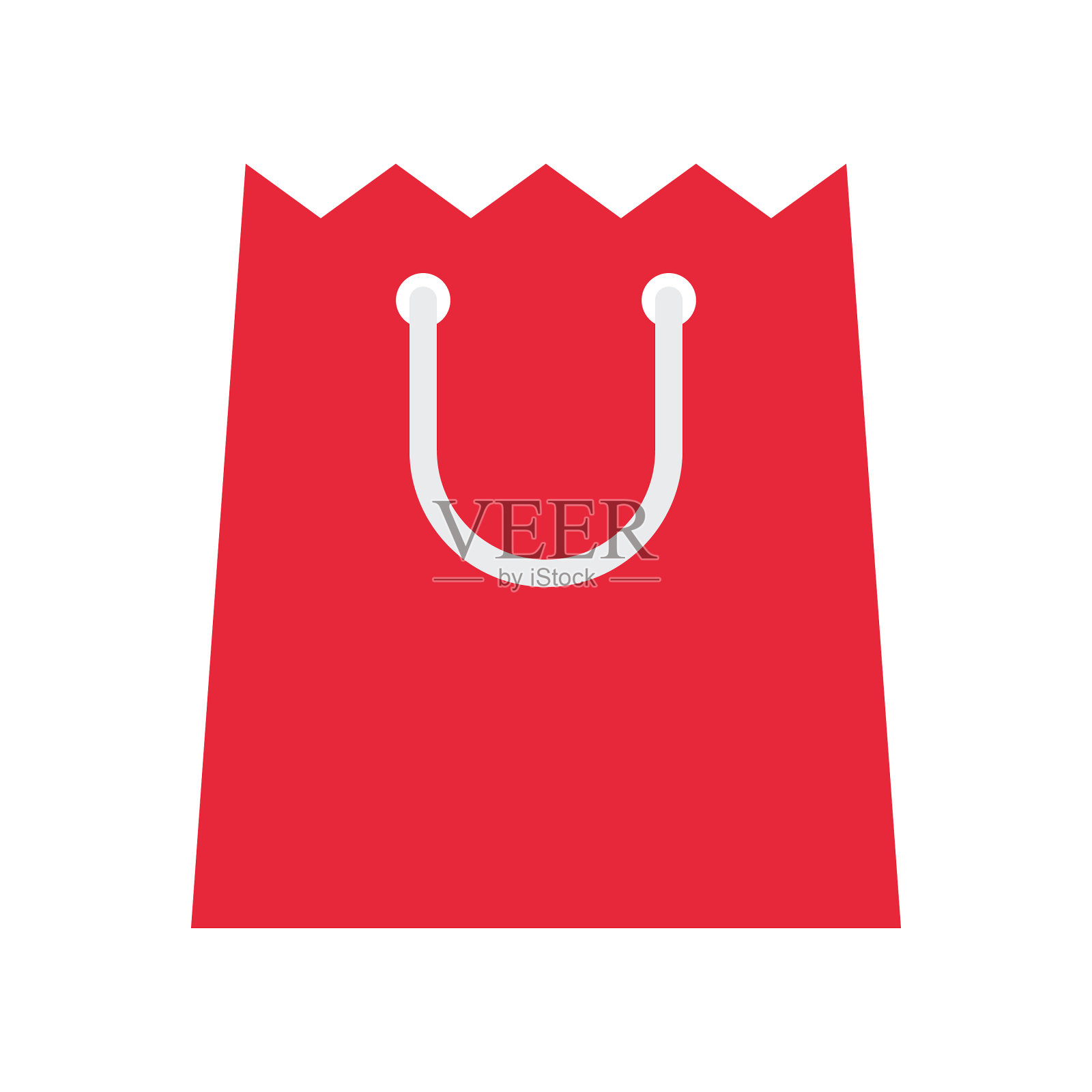 纸袋扁平风格的图标设计元素图片