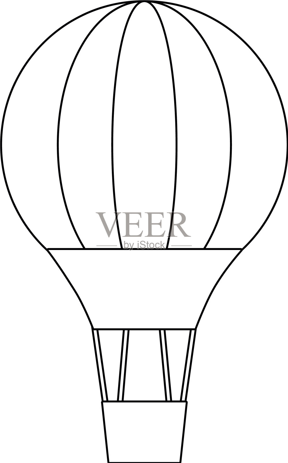 热气球设计设计元素图片