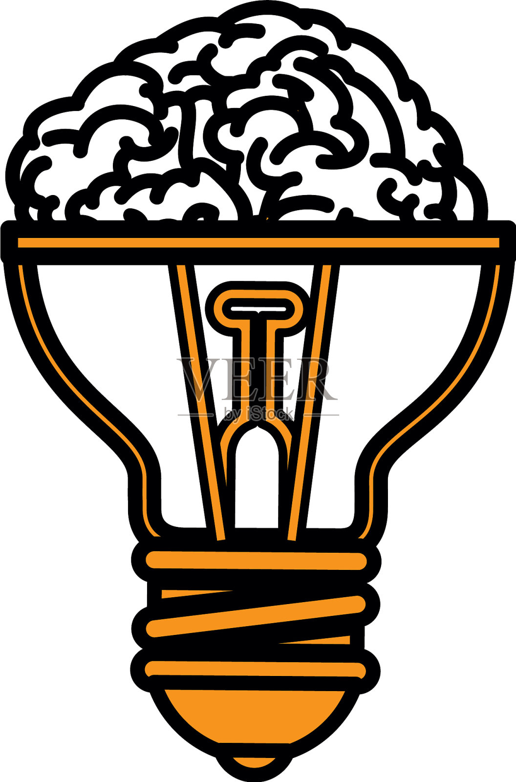 光灯泡图标设计元素图片