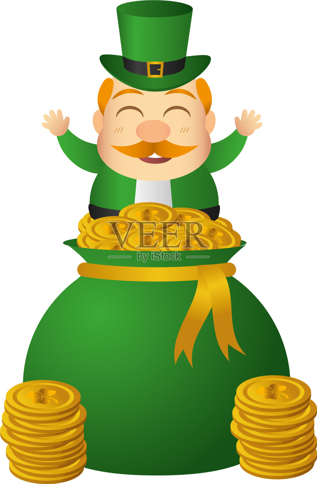 圣帕特里克节快乐设计元素图片