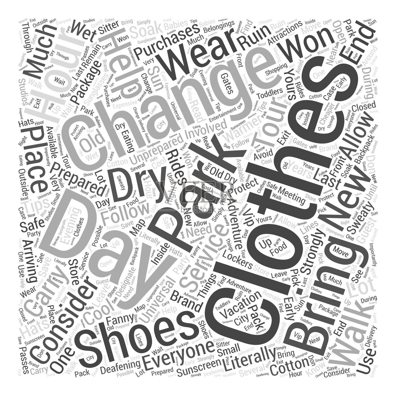 充分利用你的环球影城之旅Word设计元素图片