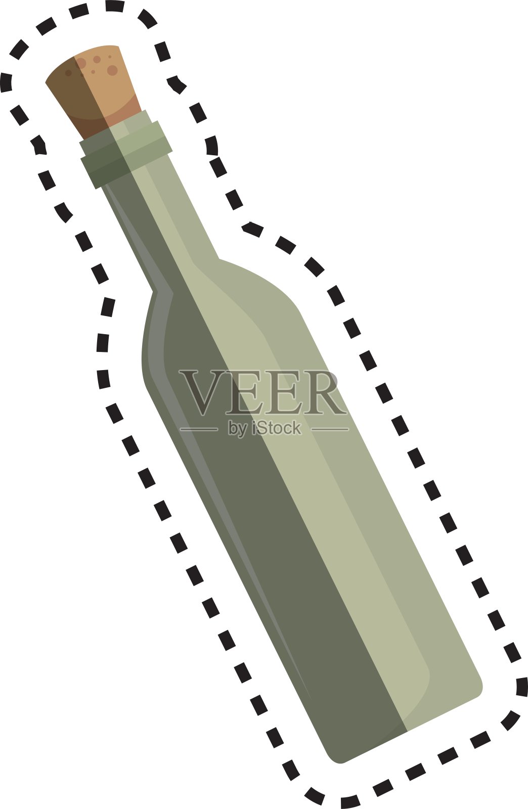 酒瓶厨房工具孤立图标设计元素图片