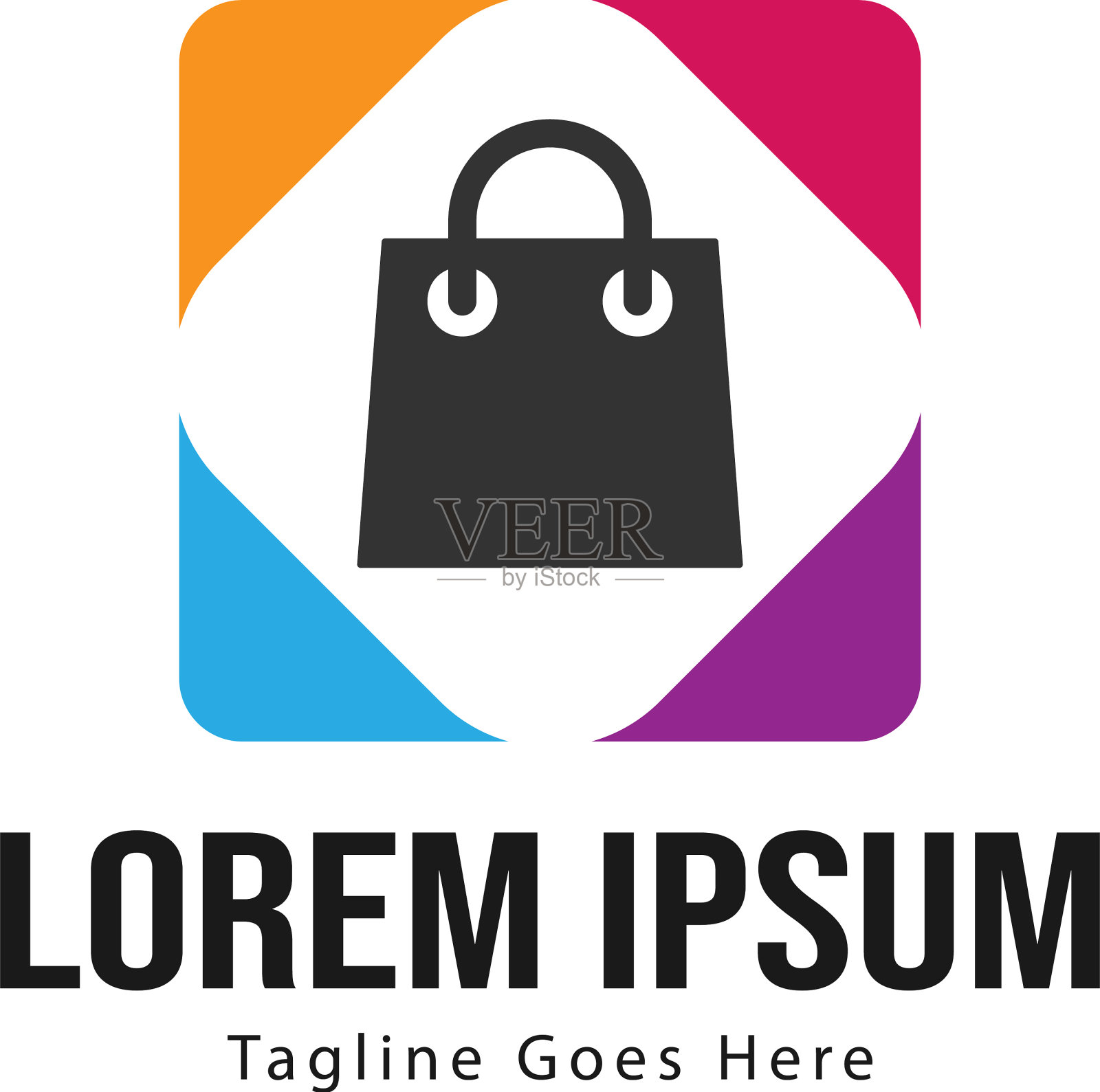 购物标志模板设计购物标志用设计模板素材