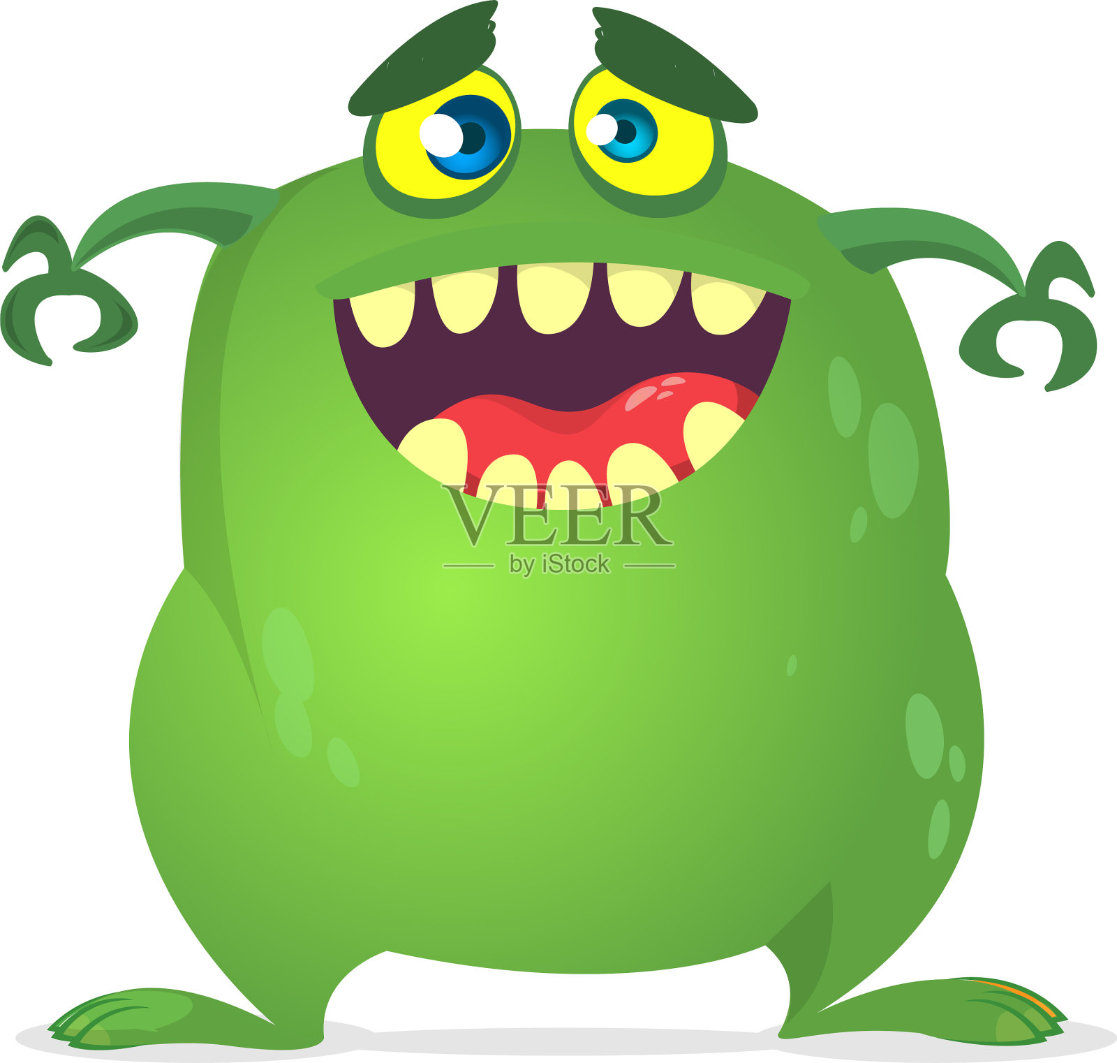 快乐卡通搞笑怪物设计元素图片