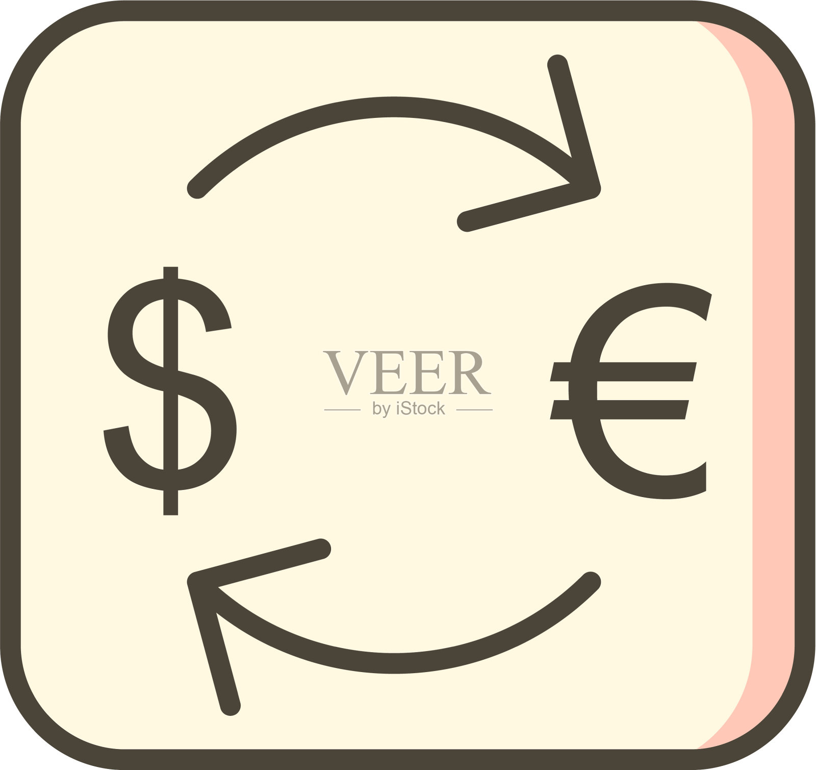 用美元图标兑换欧元图标素材