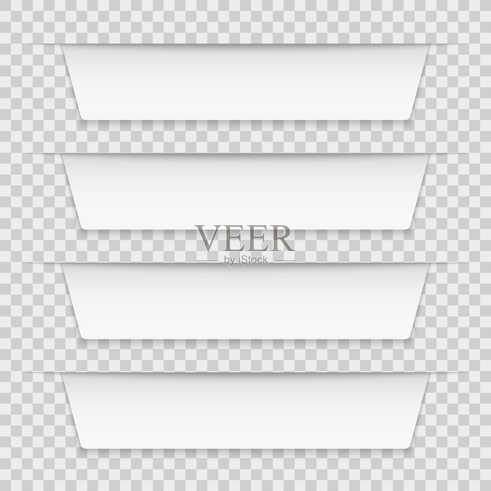 白色标签空白信息图表横幅设计模板素材